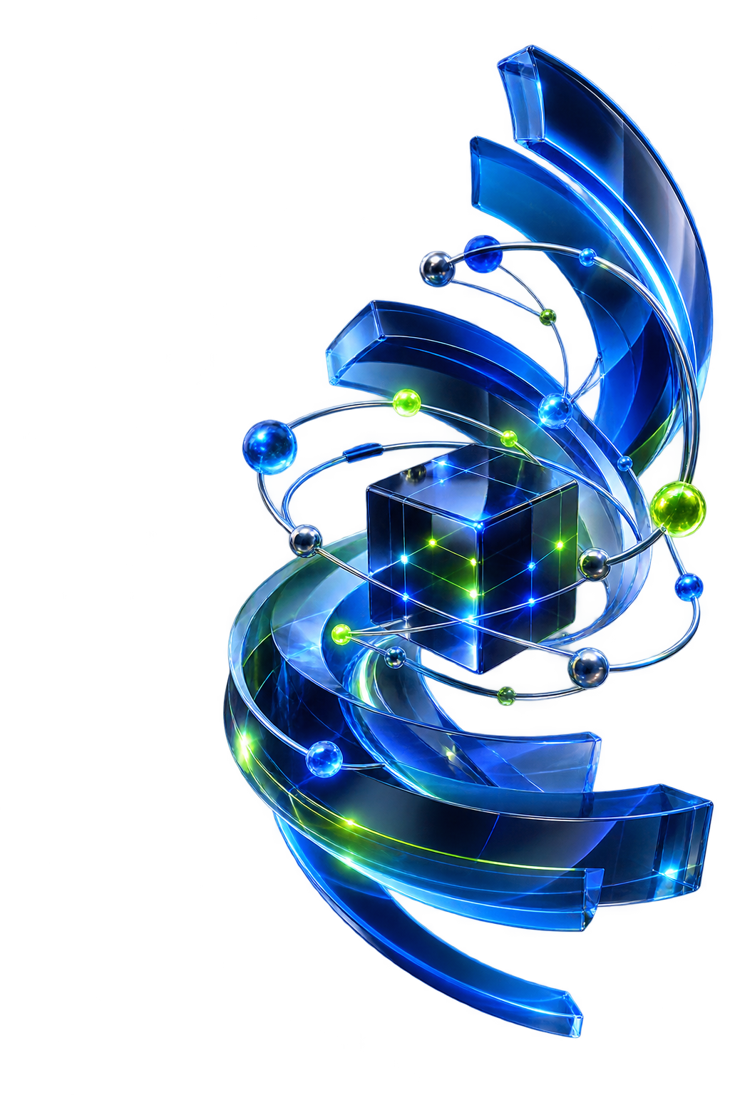 Abstract connected technology network
